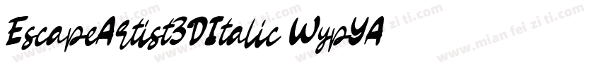 EscapeArtist3DItalic-WypYA字体转换