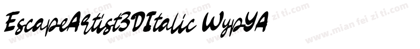 EscapeArtist3DItalic-WypYA字体转换
