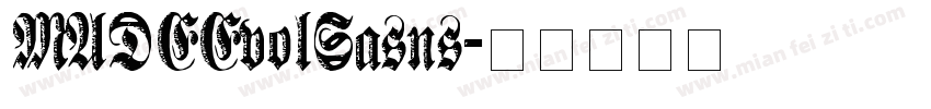 MADEEvolSasns字体转换