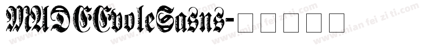 MADEEvoleSasns字体转换