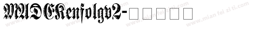 MADEKenfolgv2字体转换