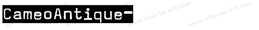 CameoAntique字体转换
