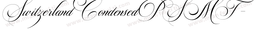 SwitzerlandCondensedPSMT字体转换