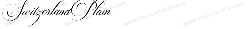 SwitzerlandPlain字体转换
