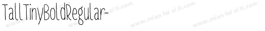 TallTinyBoldRegular字体转换
