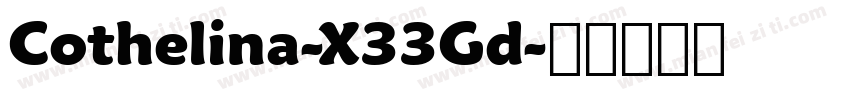 Cothelina-X33Gd字体转换