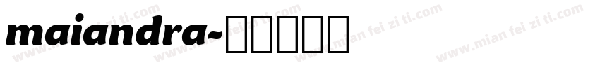maiandra字体转换