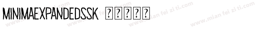 MinimaExpandedSSK字体转换