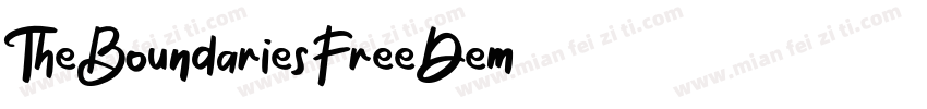 TheBoundariesFreeDem字体转换