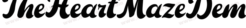 TheHeartMazeDemo字体字体转换