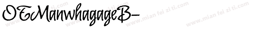 OTManwhagageB字体转换
