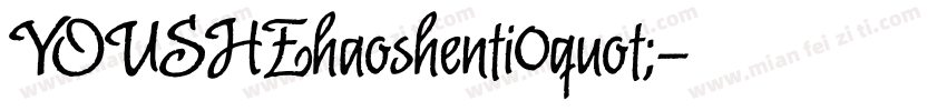 YOUSHEhaoshenti0quot;字体转换