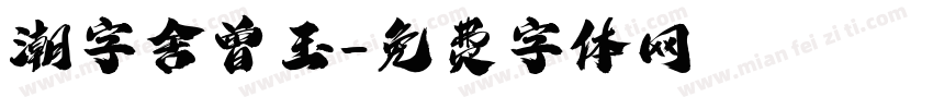 潮字舍曾玉字体转换
