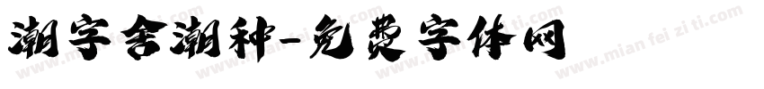 潮字舍潮种字体转换