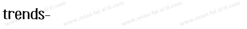 trends字体转换