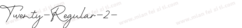 Twenty-Regular-2字体转换