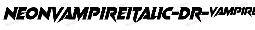 NeonVampireItalic-Dr字体转换
