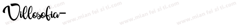 Villosofia字体转换