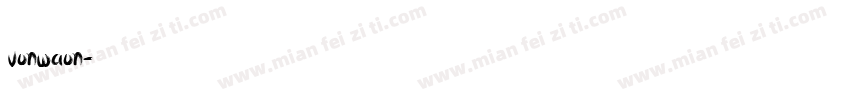 vonwaon字体转换