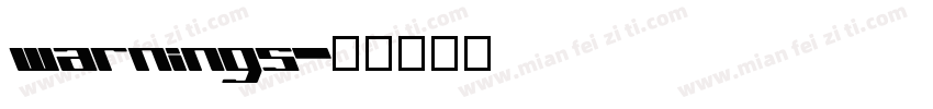 warnings字体转换
