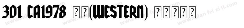 301-CA1978-普通(western)字体转换
