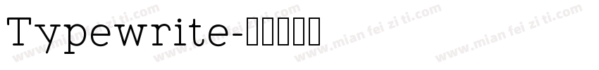 Typewrite字体转换