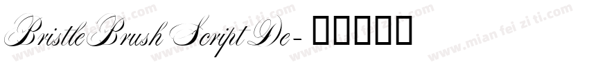 BristleBrushScriptDe字体转换