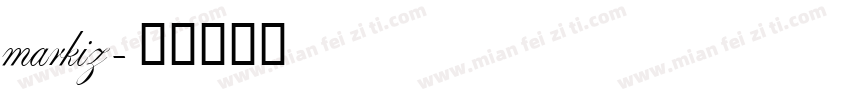 markiz字体转换