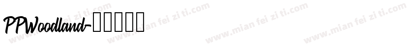 PPWoodland字体转换
