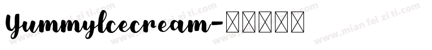 Yummylcecream字体转换