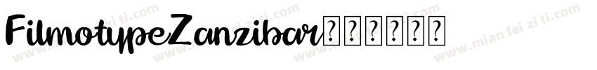 FilmotypeZanzibar字体转换