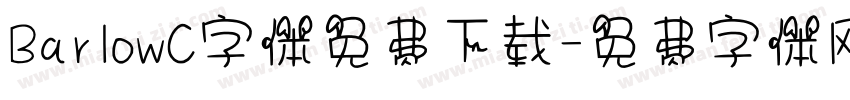 BarlowC字体免费下载字体转换