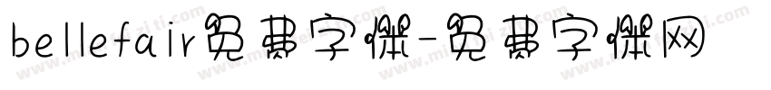 bellefair免费字体字体转换