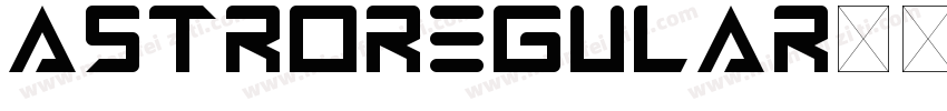 AstroRegular字体转换