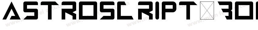 AstroScript-Bold字体转换