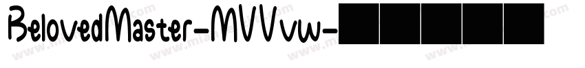 BelovedMaster-MVVvw字体转换