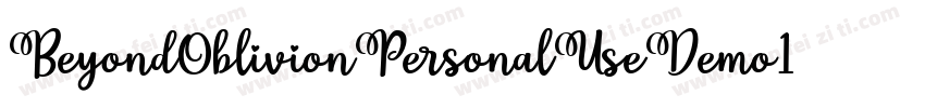 BeyondOblivionPersonalUseDemo1-WBDG字体转换