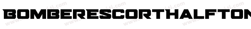 BomberEscortHalftone-51XpL字体转换
