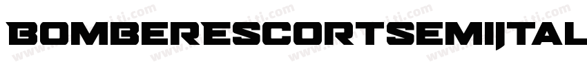 BomberEscortSemiItalic-VGzp6字体转换