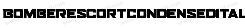 BomberEscortCondenseditalic字体转换