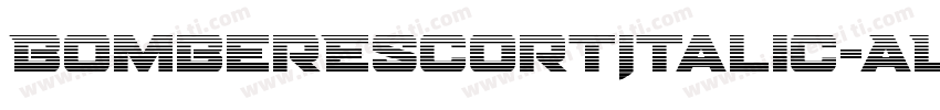 BomberEscortItalic-ALG22字体转换