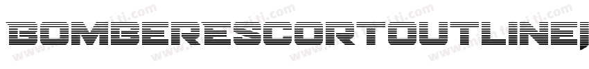 BomberEscortOutlineItalic-OVAW8字体转换