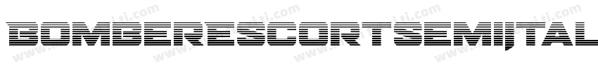 BomberEscortSemiItalic-VGzp6字体转换