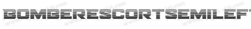 BomberEscortSemiLeftalic-ZVE1x字体转换