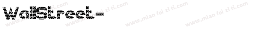 WallStreet字体转换