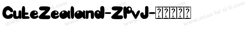 CuteZealand-ZPvJ字体转换