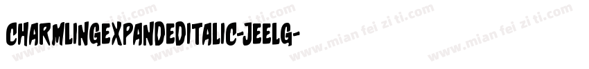 CharmlingExpandedItalic-jEELG字体转换