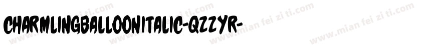 CharmlingBalloonItalic-qZZYr字体转换