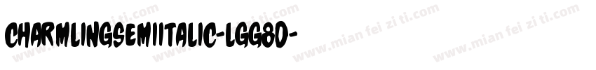 CharmlingSemiItalic-lgg8d字体转换