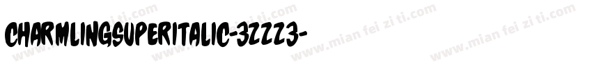 CharmlingSuperItalic-3zzZ3字体转换